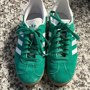 Adidas Green Suede Sneakers
